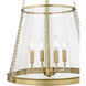 Prescott 4 Light 18 inch Rubbed Brass Pendant Ceiling Light in Rubbed Bronze