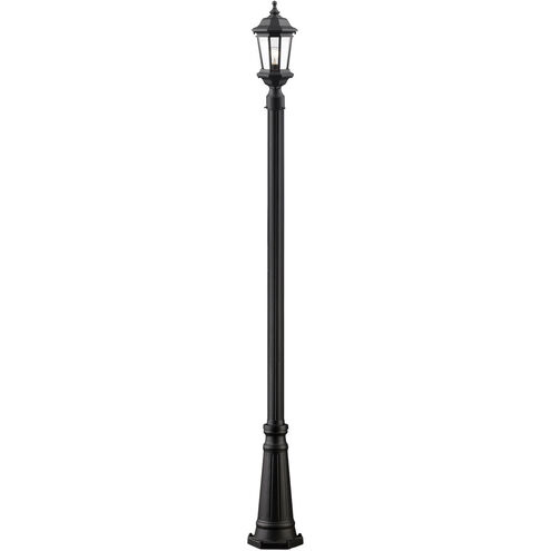Melbourne 1 Light 112 inch Black Outdoor Post Mounted Fixture
