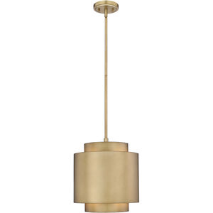 Harlech 1 Light 12.25 inch Rubbed Brass Pendant Ceiling Light