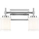 Cadoc 2 Light 15 inch Chrome Bath Vanity Light Wall Light