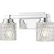 Jacqueline 2 Light 15.75 inch Chrome Bathroom Vanity Wall Light