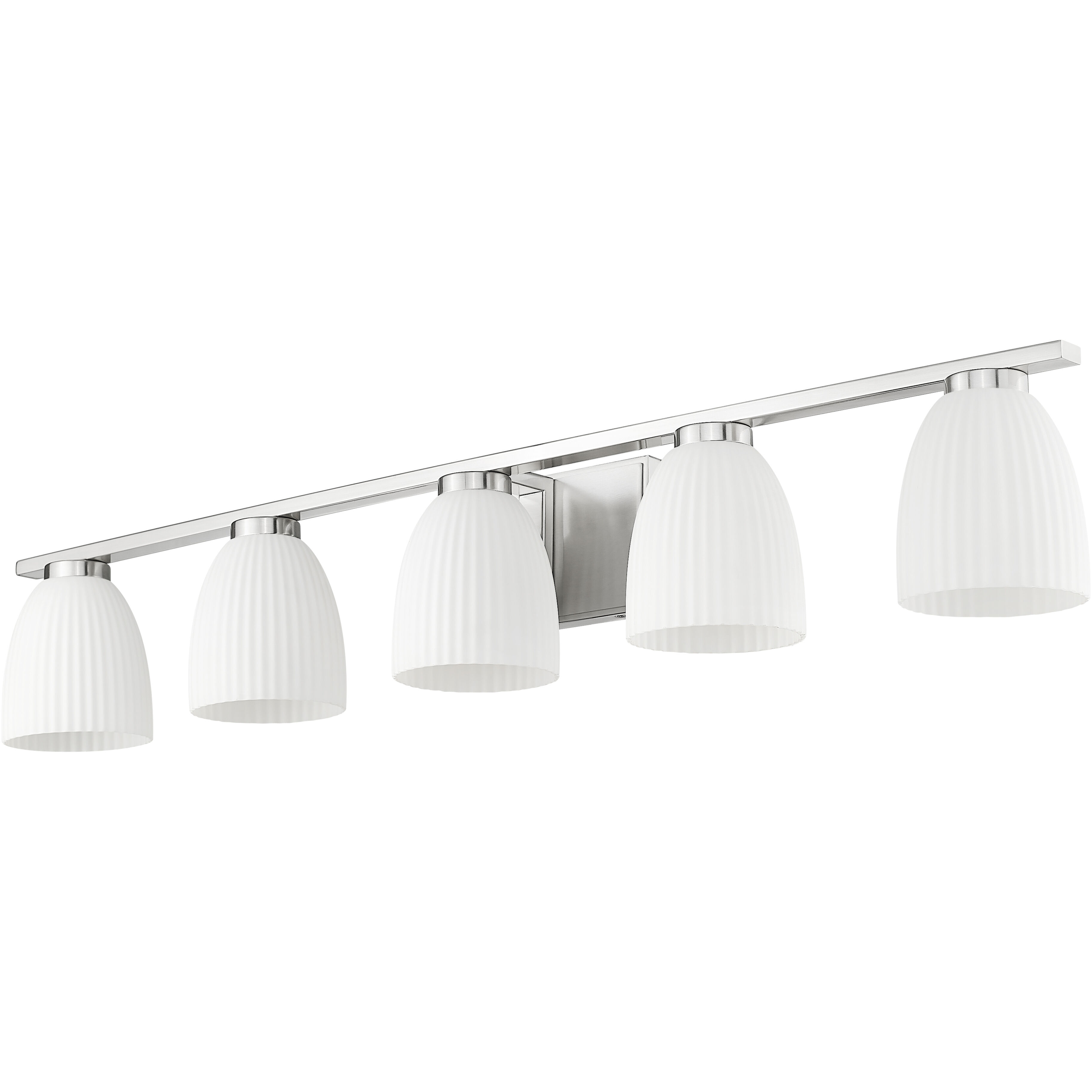 Naya 5 Light 40 inch Brushed Nickel Bath Vanity Light Wall Light