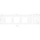 Infinity 4 Light 24 inch Misty Charcoal Vanity Wall Light