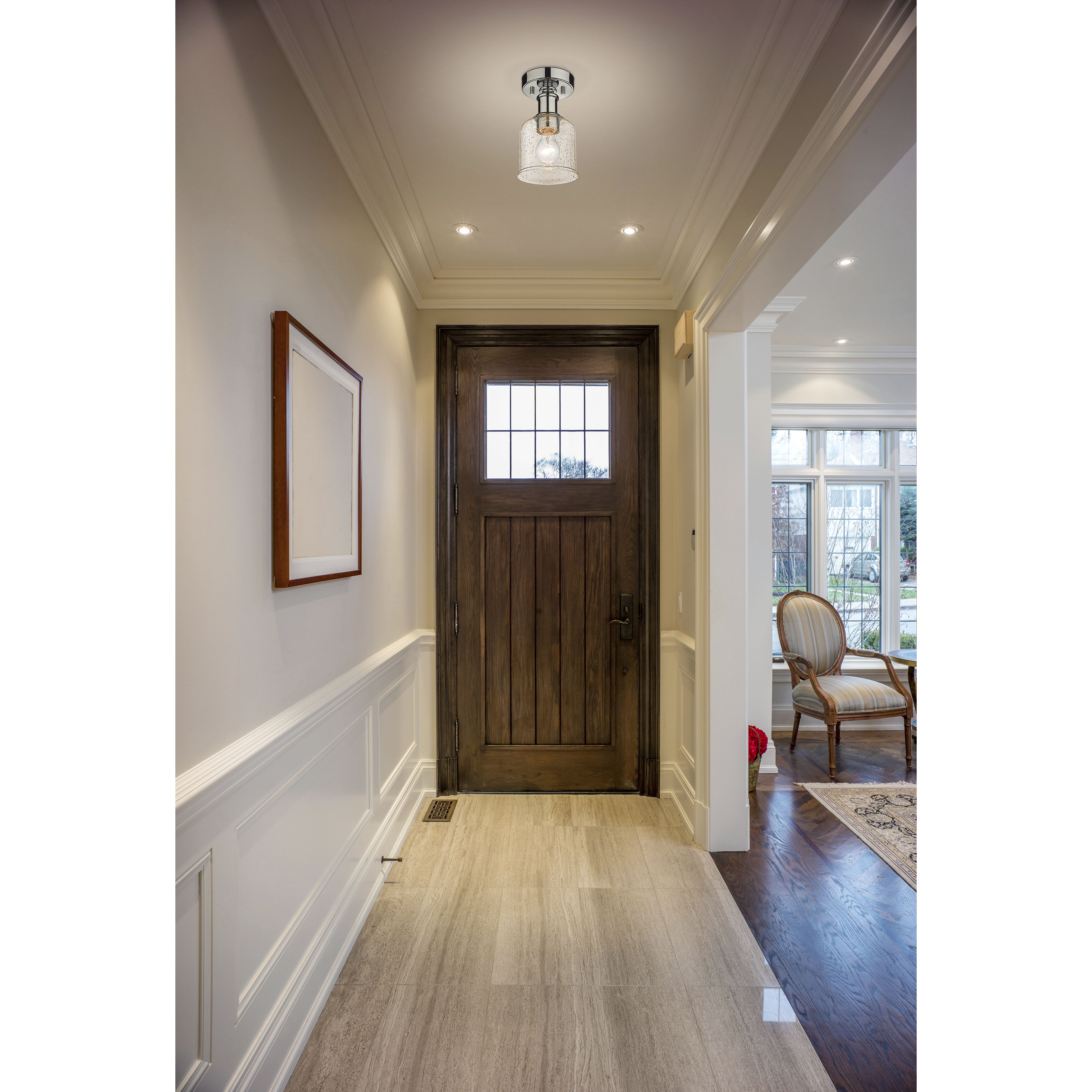 Bryant 1 Light 5.5 inch Chrome Flush Mount Ceiling Light