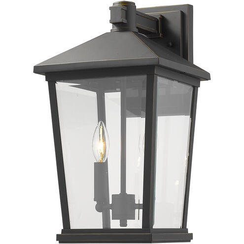 Beacon 2 Light 17.75 inch Oil Rubbed Bronze Outdoor Wall Light