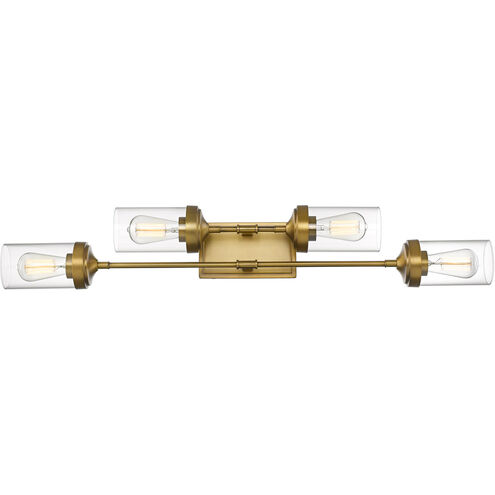 Calliope 4 Light 38 inch Foundry Brass Bath Vanity Wall Light