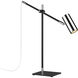 Calumet 21.75 inch 35.00 watt Matte Black and Polished Nickel Table Lamp Portable Light