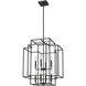 Titania 8 Light 22 inch Matte Black Chandelier Ceiling Light