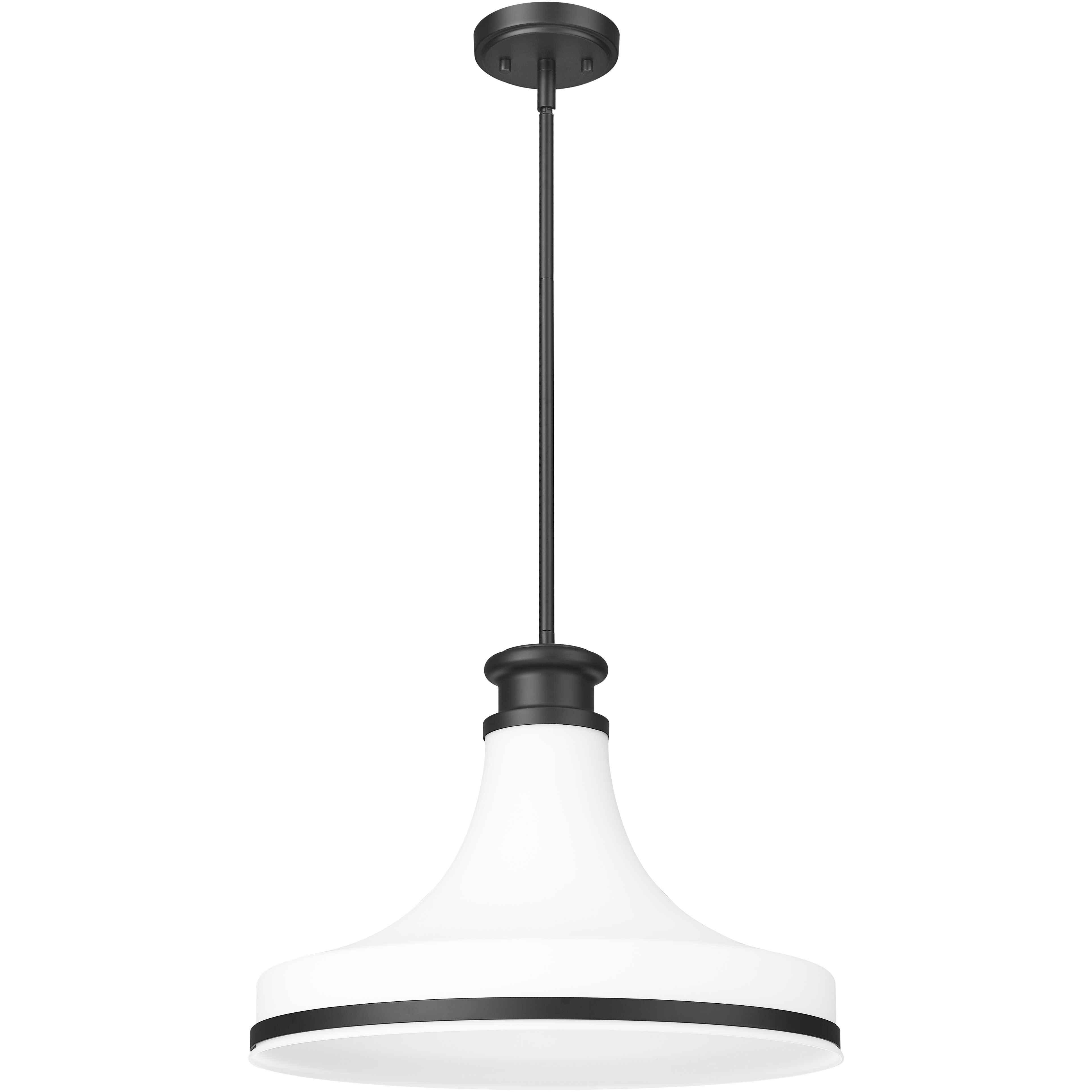 Reznor Pendant Ceiling Light in Matte Black