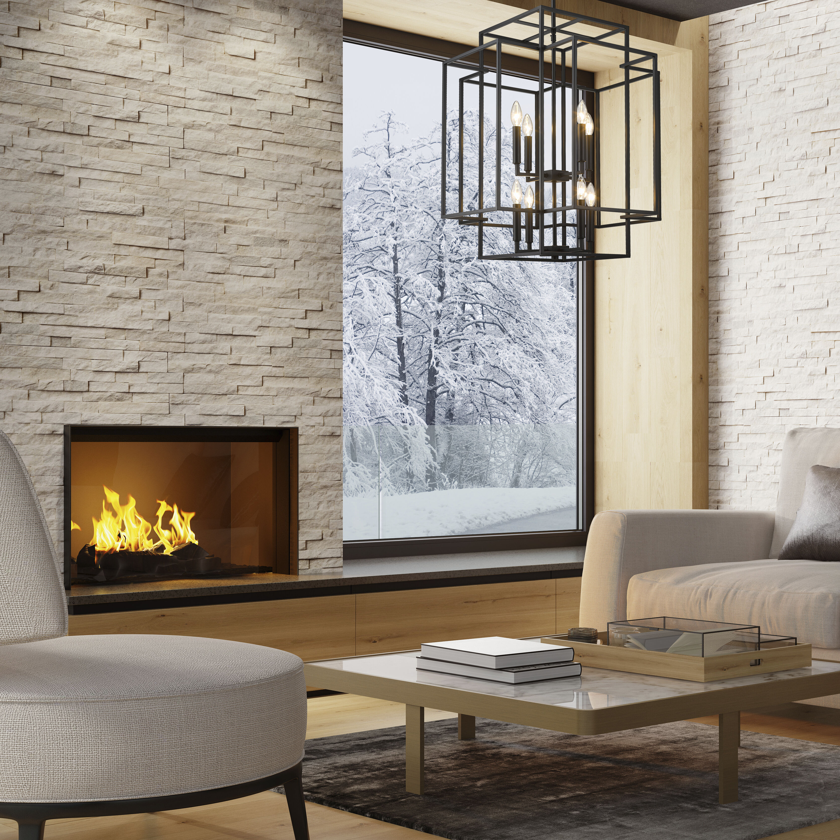 Titania 8 Light 22 inch Matte Black Chandelier Ceiling Light