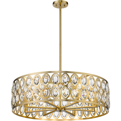 Dealey 8 Light 30.25 inch Heirloom Brass Chandelier Ceiling Light