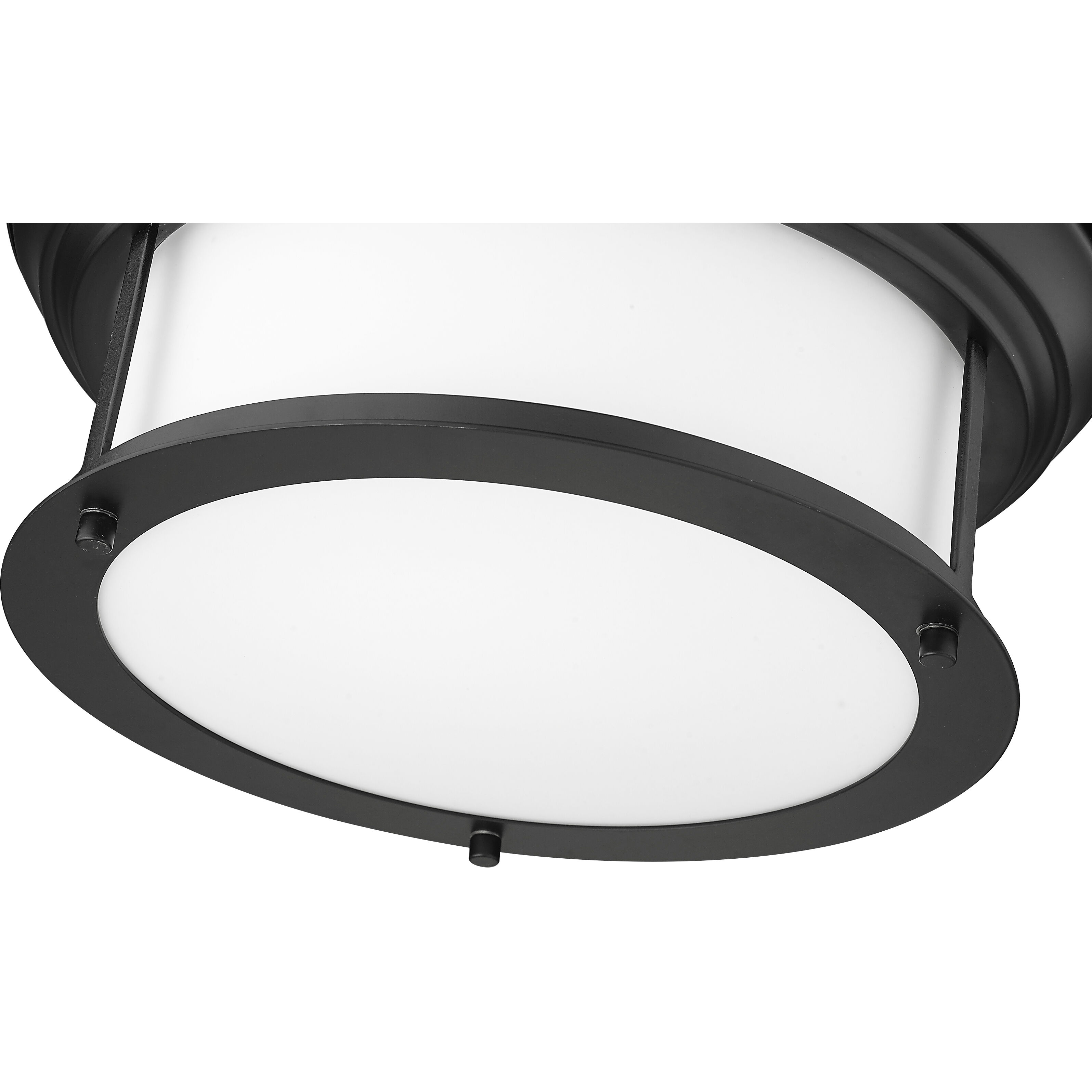 Sonna 2 Light 13.5 inch Matte Black Flush Mount Ceiling Light