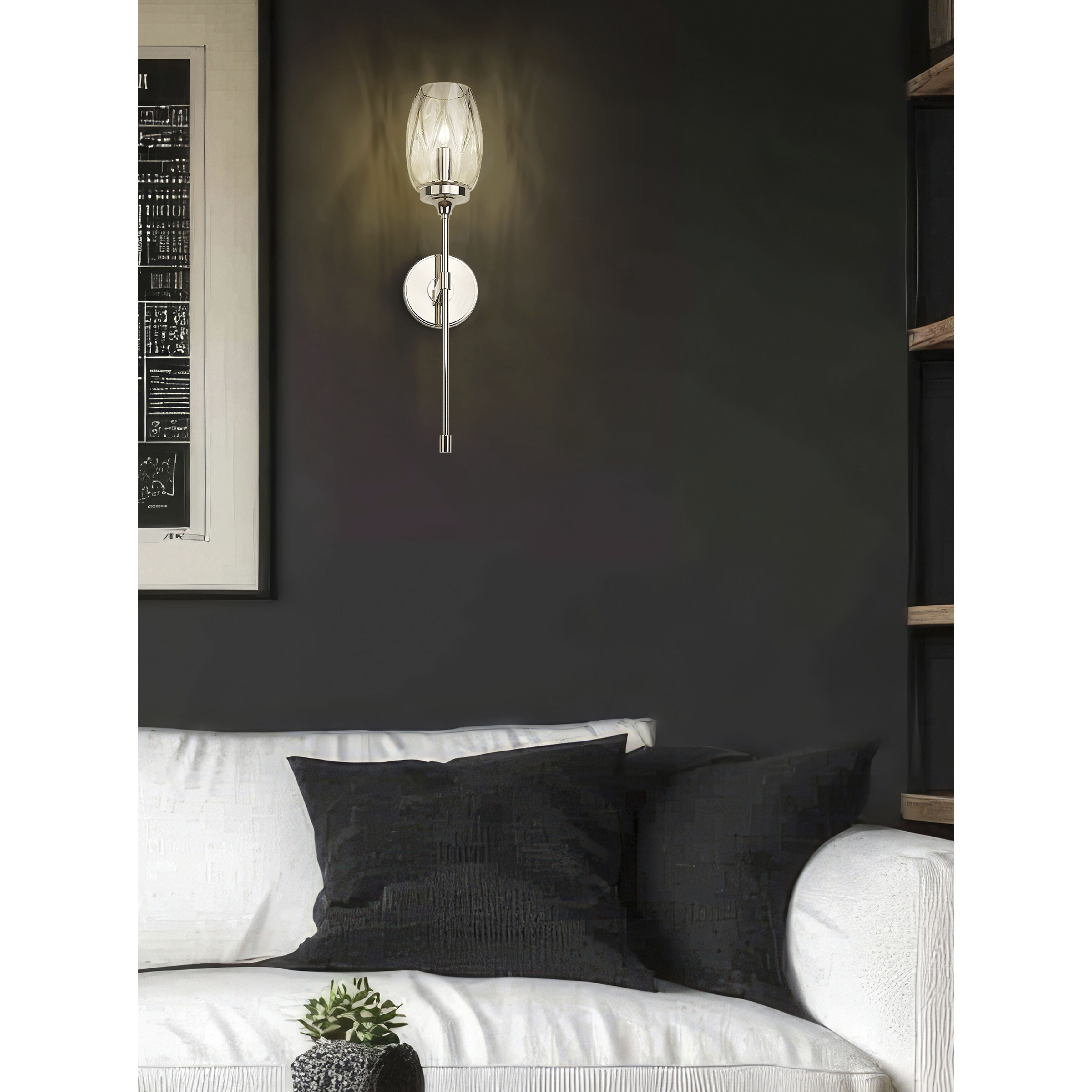 Cassian Wall Sconce Wall Light in Polished Nickel