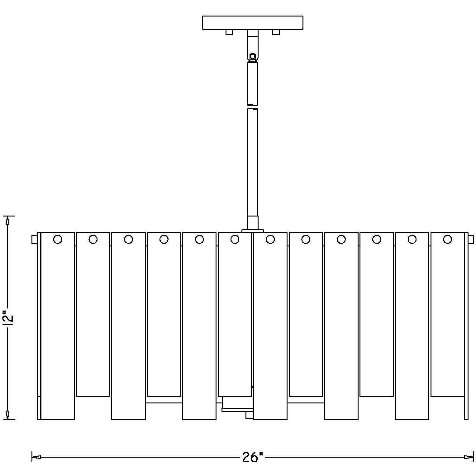 Viviana 8 Light 26 inch Polished Nickel Chandelier Ceiling Light