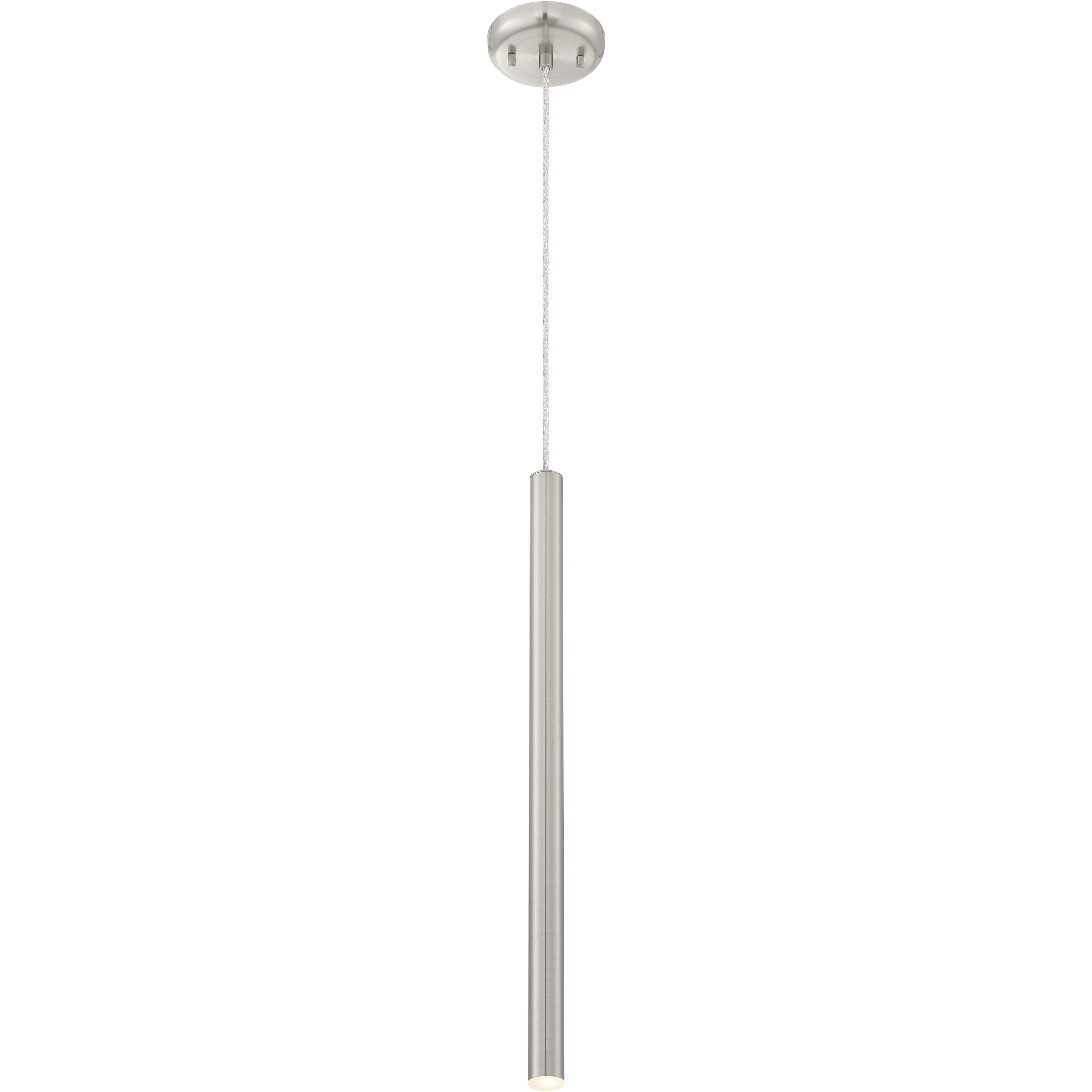 Forest LED 4.75 inch Brushed Nickel Pendant Ceiling Light in Brushed Nickel Steel, 1, 3