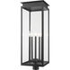 Nova 5 Light 35 inch Black Outdoor Post Mount Fixture