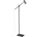 Calumet 48.25 inch 35.00 watt Matte Black and Polished Nickel Floor Lamp Portable Light