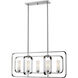 Aideen 5 Light 32 inch Chrome Linear Chandelier Ceiling Light