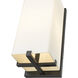 Sana 1 Light 18.5 inch Black Outdoor Wall Light