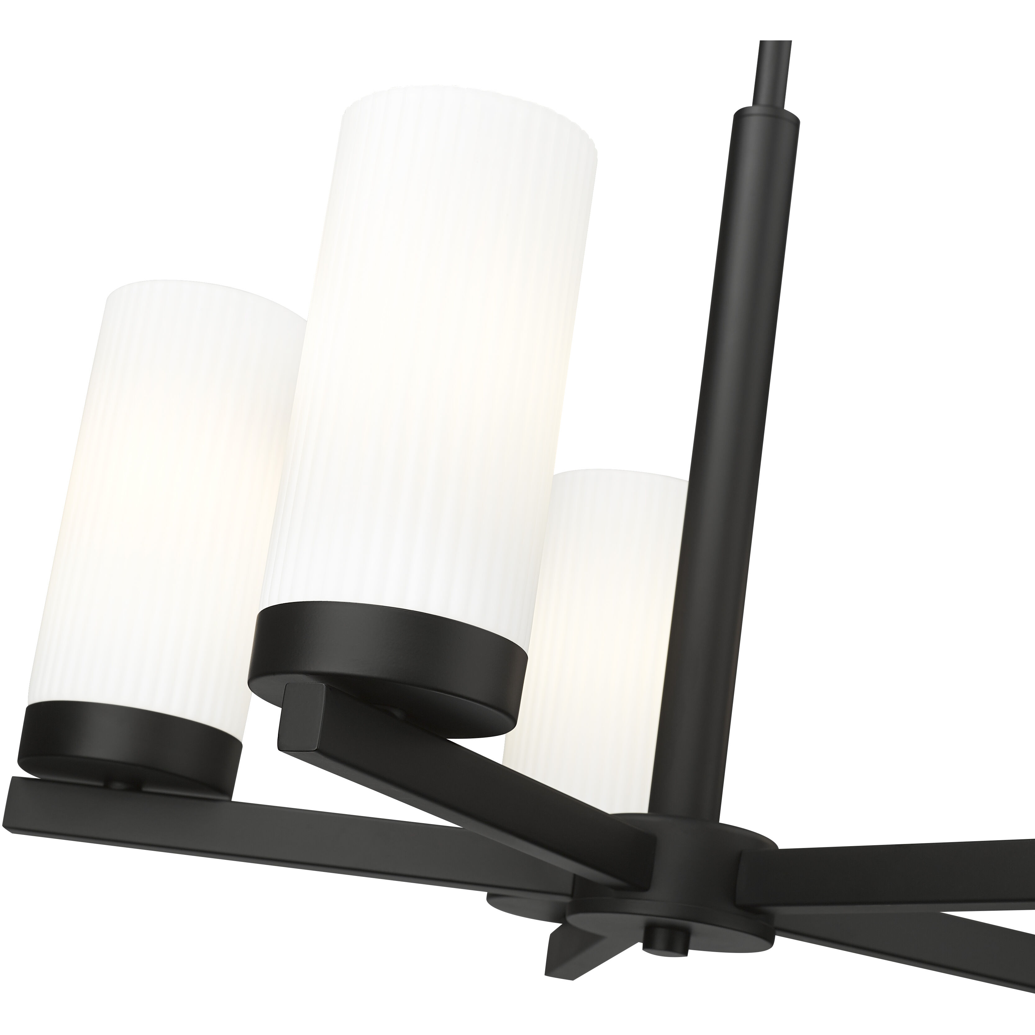 Danica 5 Light 19.5 inch Matte Black Chandelier Ceiling Light