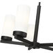Danica 5 Light 19.5 inch Matte Black Chandelier Ceiling Light