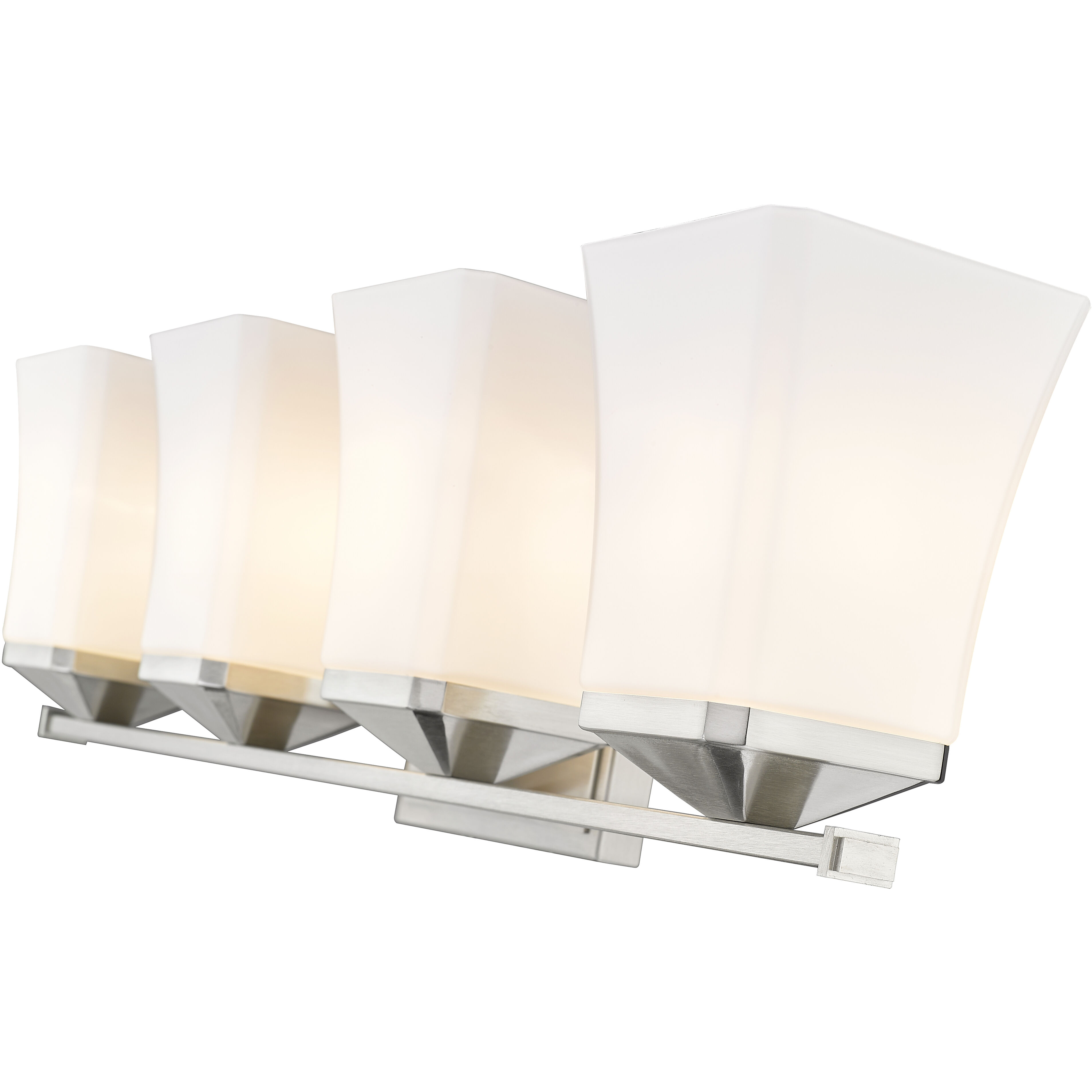 Darcy 4 Light 28 inch Brushed Nickel Vanity Wall Light in Brushed Aluminum