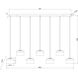 Renaud LED 58.75 inch Modern Gold Linear Chandelier Ceiling Light