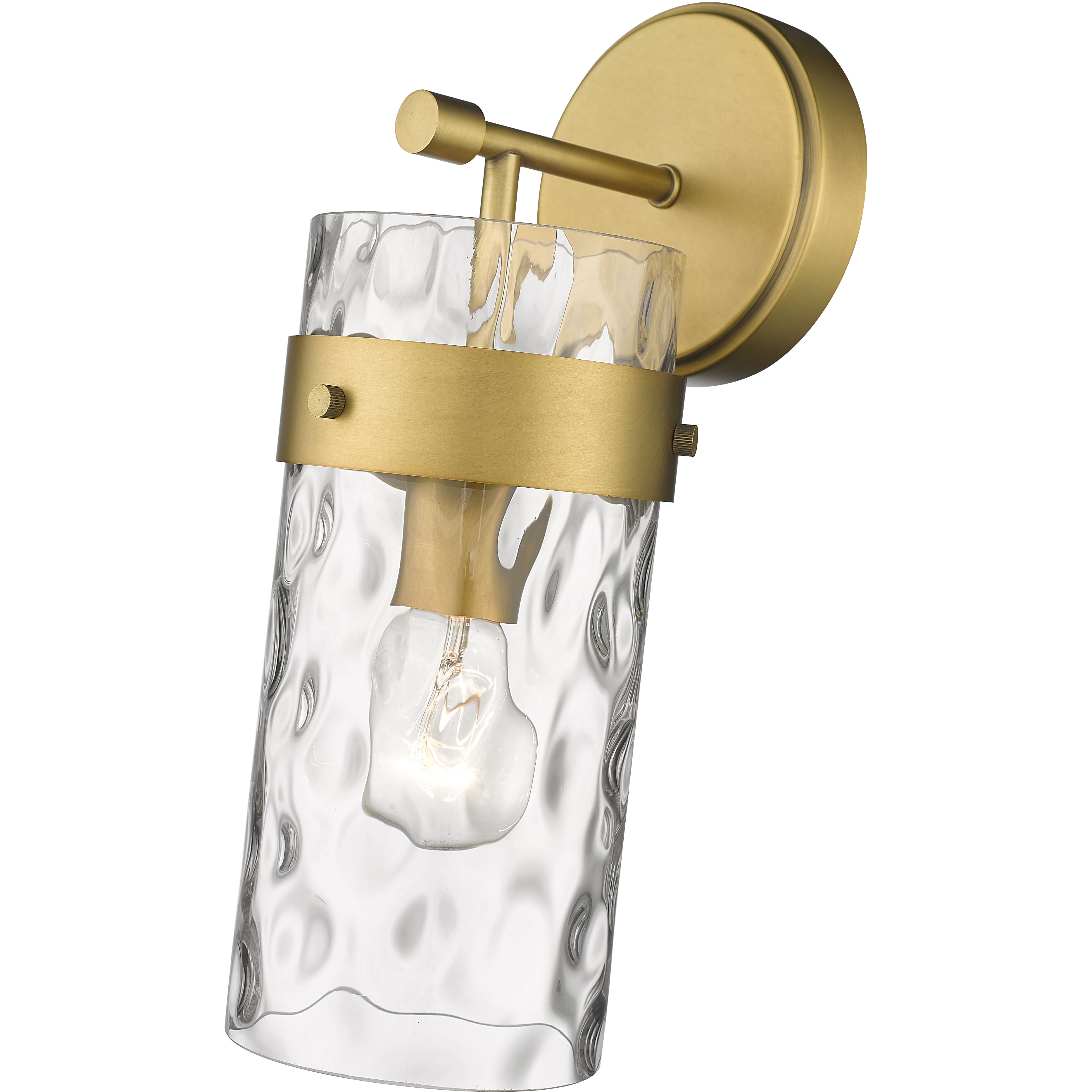 Fontaine 1 Light 5.5 inch Rubbed Brass Wall Sconce Wall Light in Rubbed Bronze