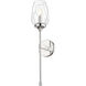Cassian 1 Light 5.5 inch Polished Nickel Wall Sconce Wall Light