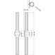 Warwick LED 32.5 inch Matte Black Bathroom Vanity Wall Light