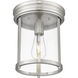 Thayer 1 Light 9.25 inch Brushed Nickel Flush Mount Ceiling Light