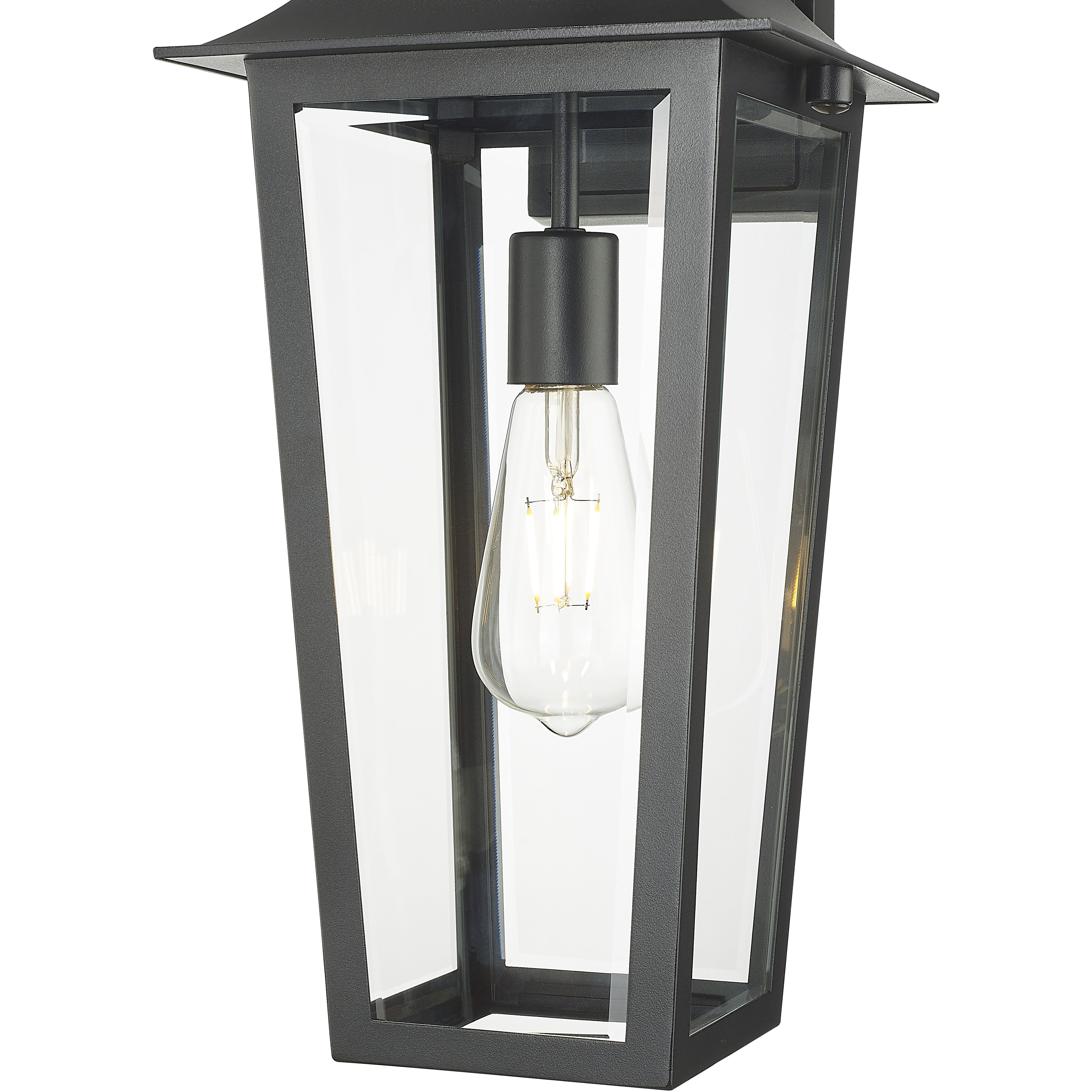 Gannon Outdoor Wall Light in Black, G9