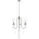 Siena 3 Light 21 inch Brushed Nickel Chandelier Ceiling Light