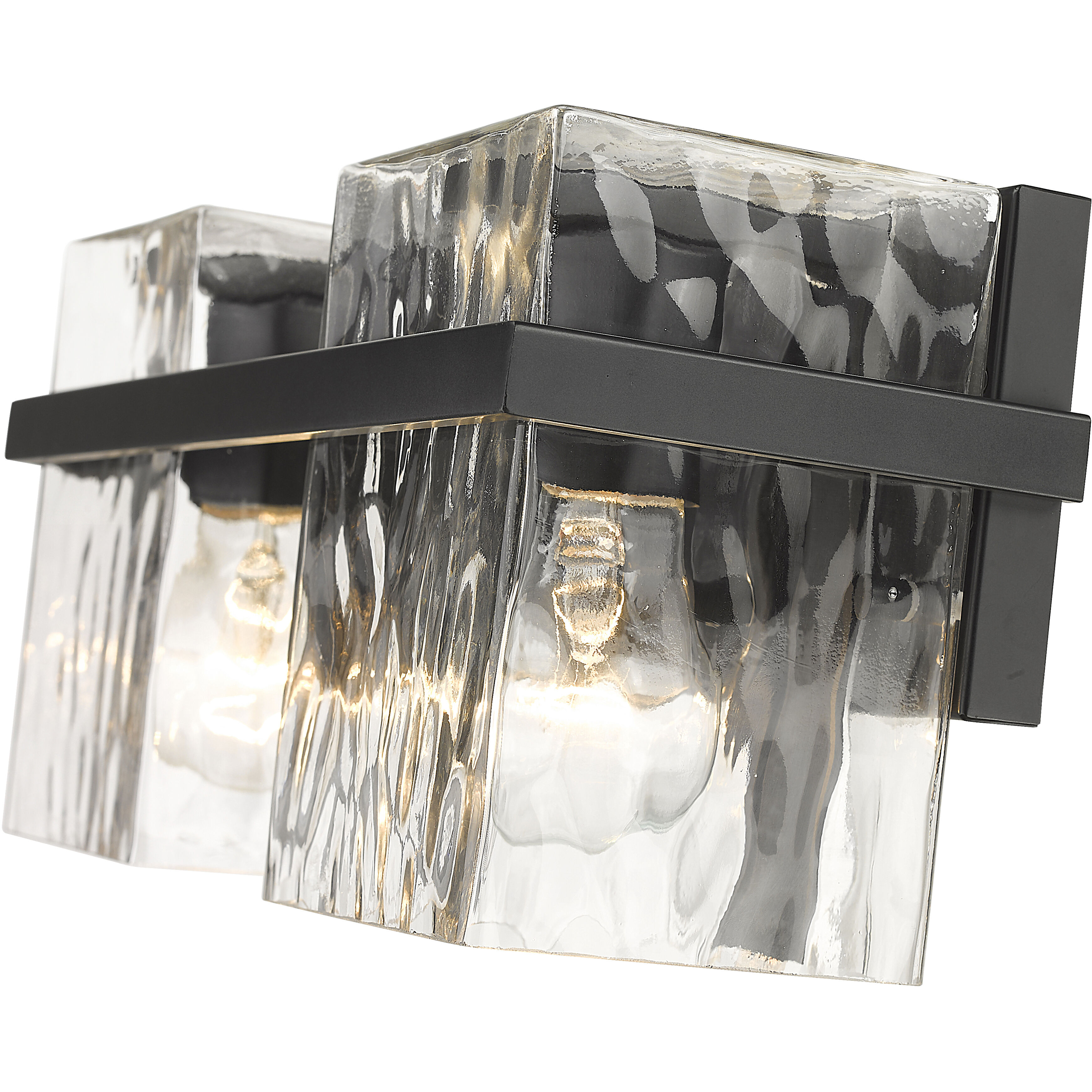 Bennington 2 Light 14.25 inch Matte Black Vanity Wall Light