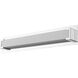 Elara LED 27.7 inch Chrome Vanity Wall Light