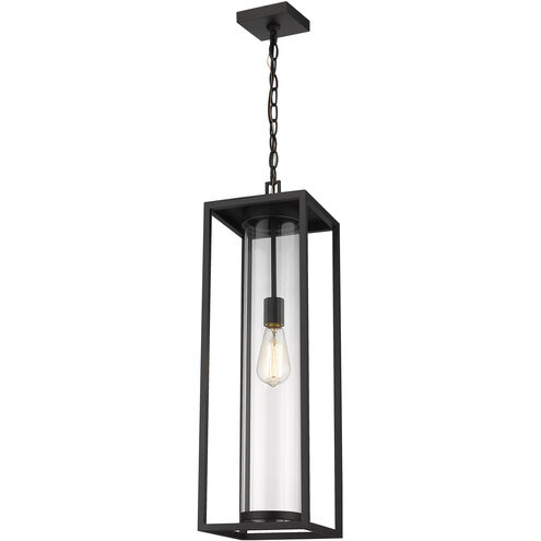 Dunbroch 1 Light 8 inch Black Outdoor Chain Mount Ceiling Fixture