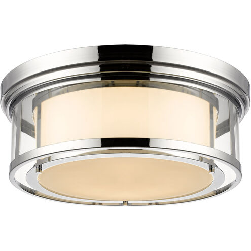 Luna 4 Light 21 inch Chrome Flush Mount Ceiling Light