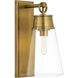Wentworth 1 Light 7.5 inch Rubbed Brass Wall Sconce Wall Light