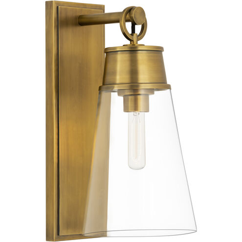 Wentworth 1 Light 7.5 inch Rubbed Brass Wall Sconce Wall Light
