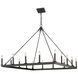 Barclay 16 Light 45 inch Matte Black Chandelier Ceiling Light