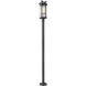 Fortis 2 Light 98.75 inch Sand Black Outdoor Post Mounted Fixture