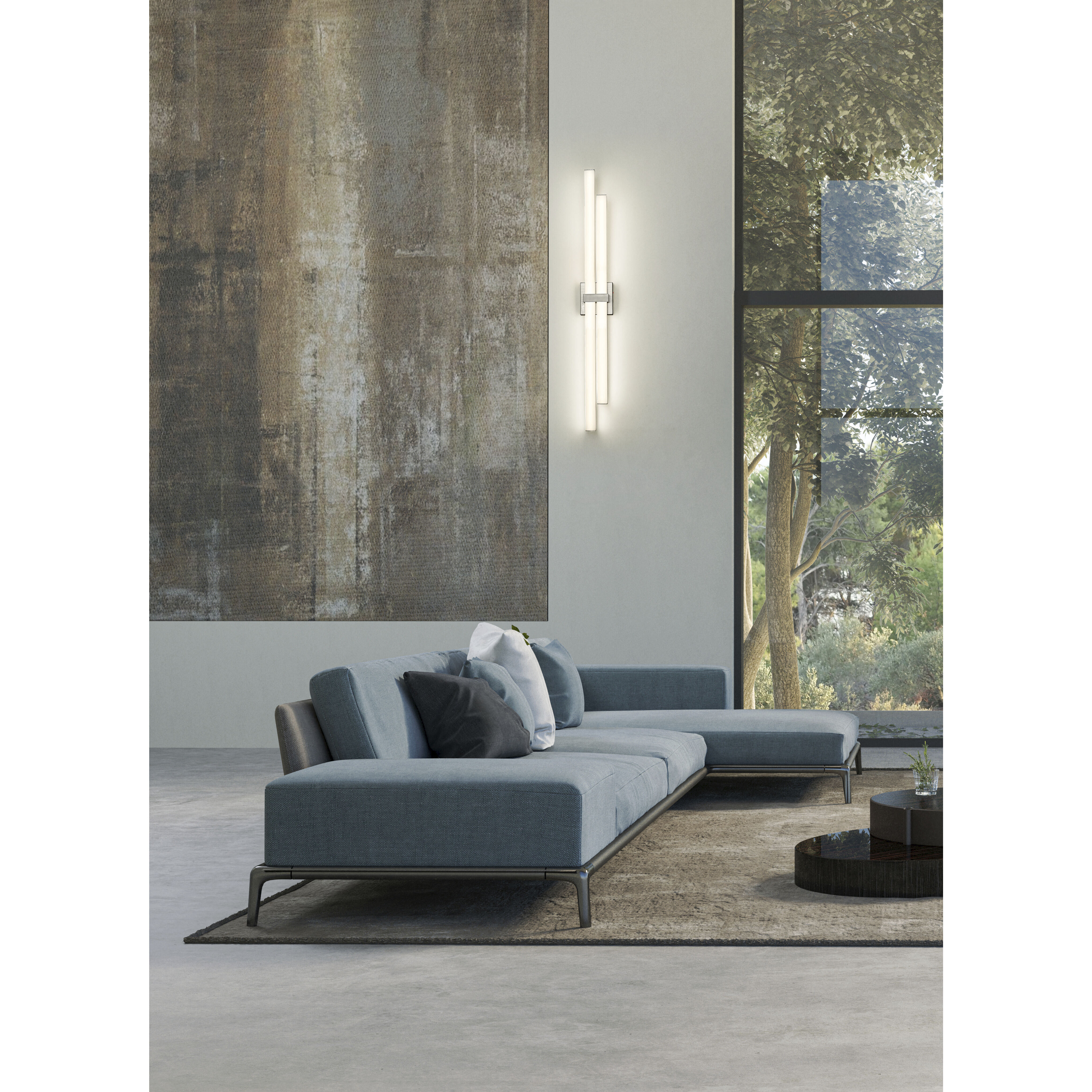 Zane LED 40 inch Brushed Nickel Vanity Wall Light