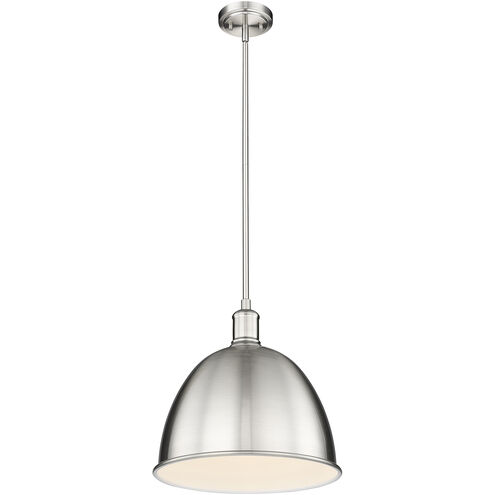 Sawyer 1 Light 12.5 inch Brushed Nickel Pendant Ceiling Light