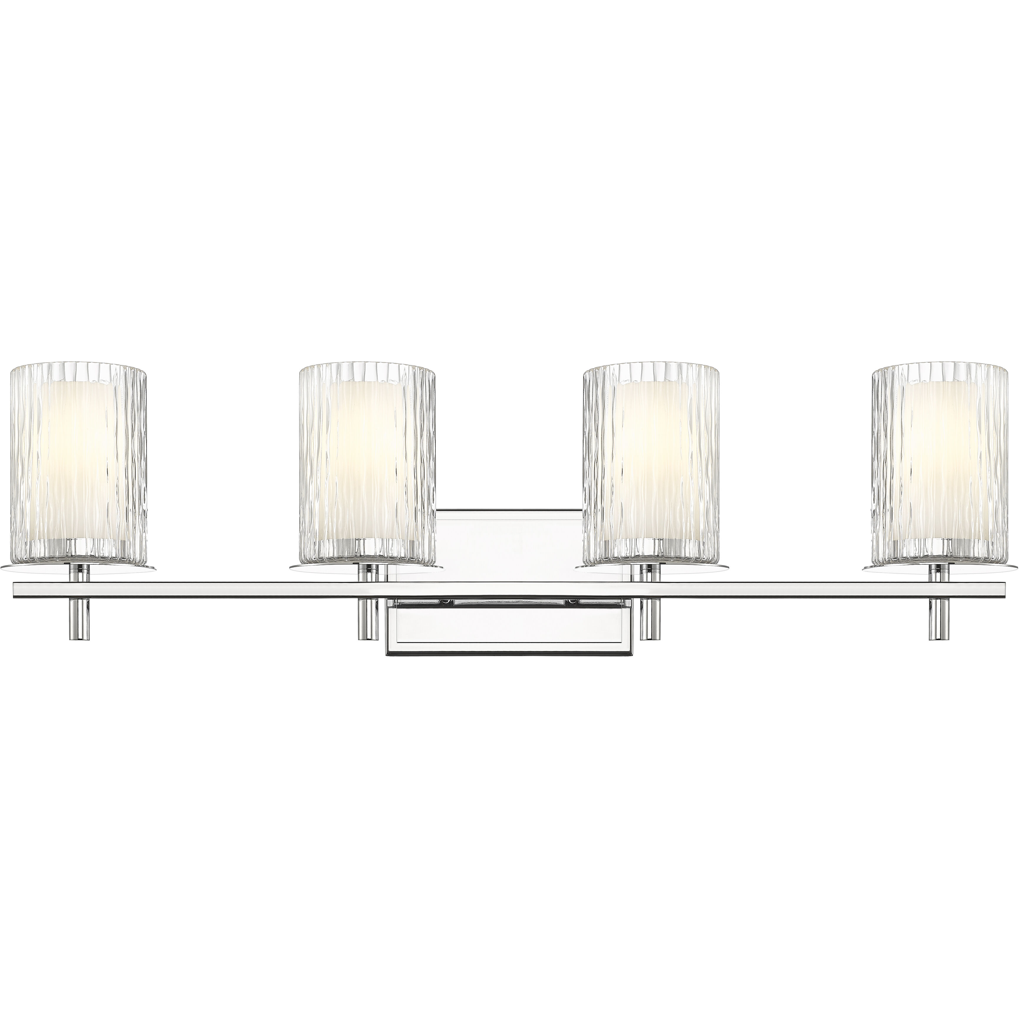 Grayson 4 Light 31 inch Chrome Vanity Wall Light