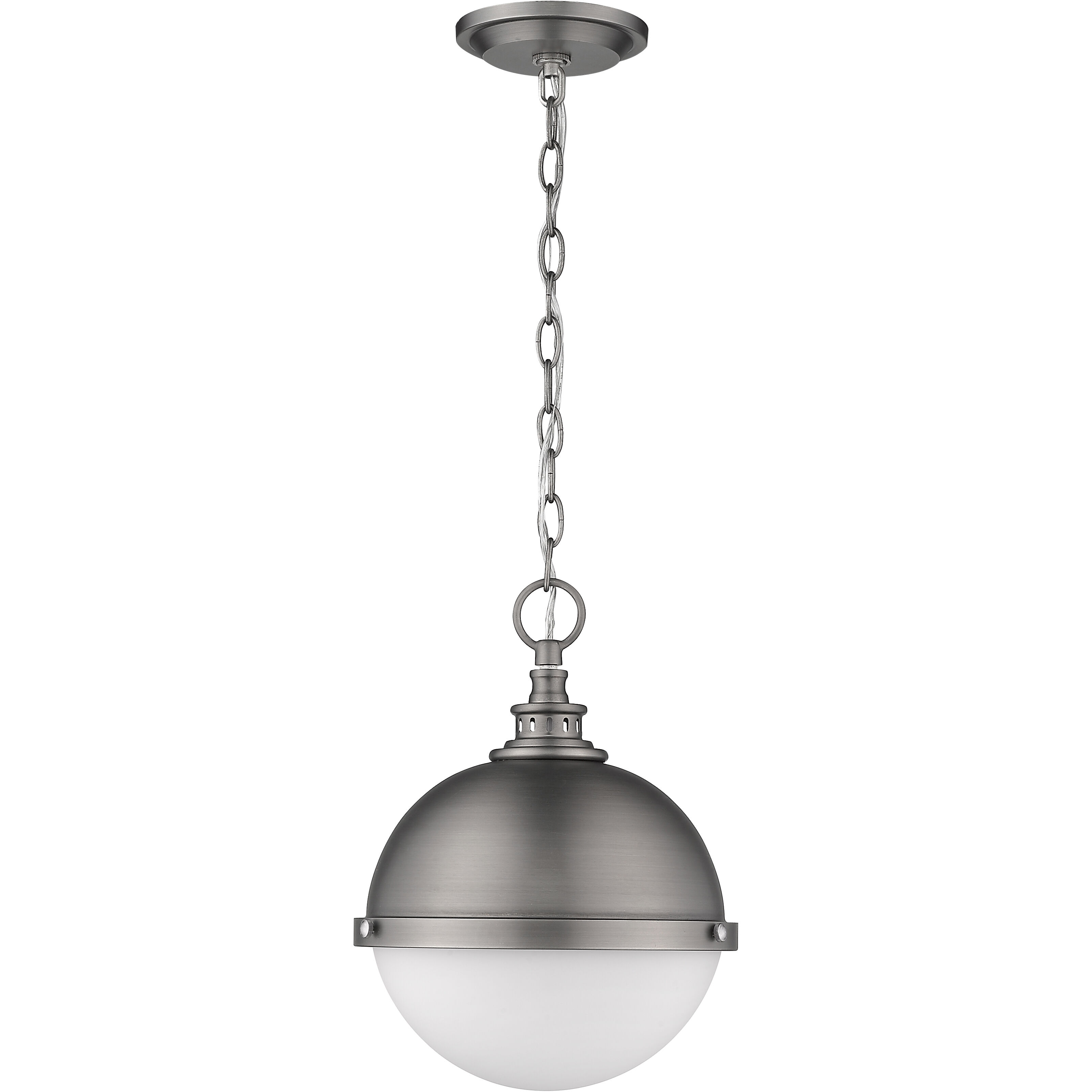 Peyton 2 Light 11.5 inch Antique Nickel Pendant Ceiling Light