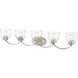 Ashton 5 Light 41 inch Brushed Nickel Vanity Light Wall Light