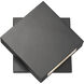 Quadrate LED 9.25 inch Black Outdoor Wall Light
