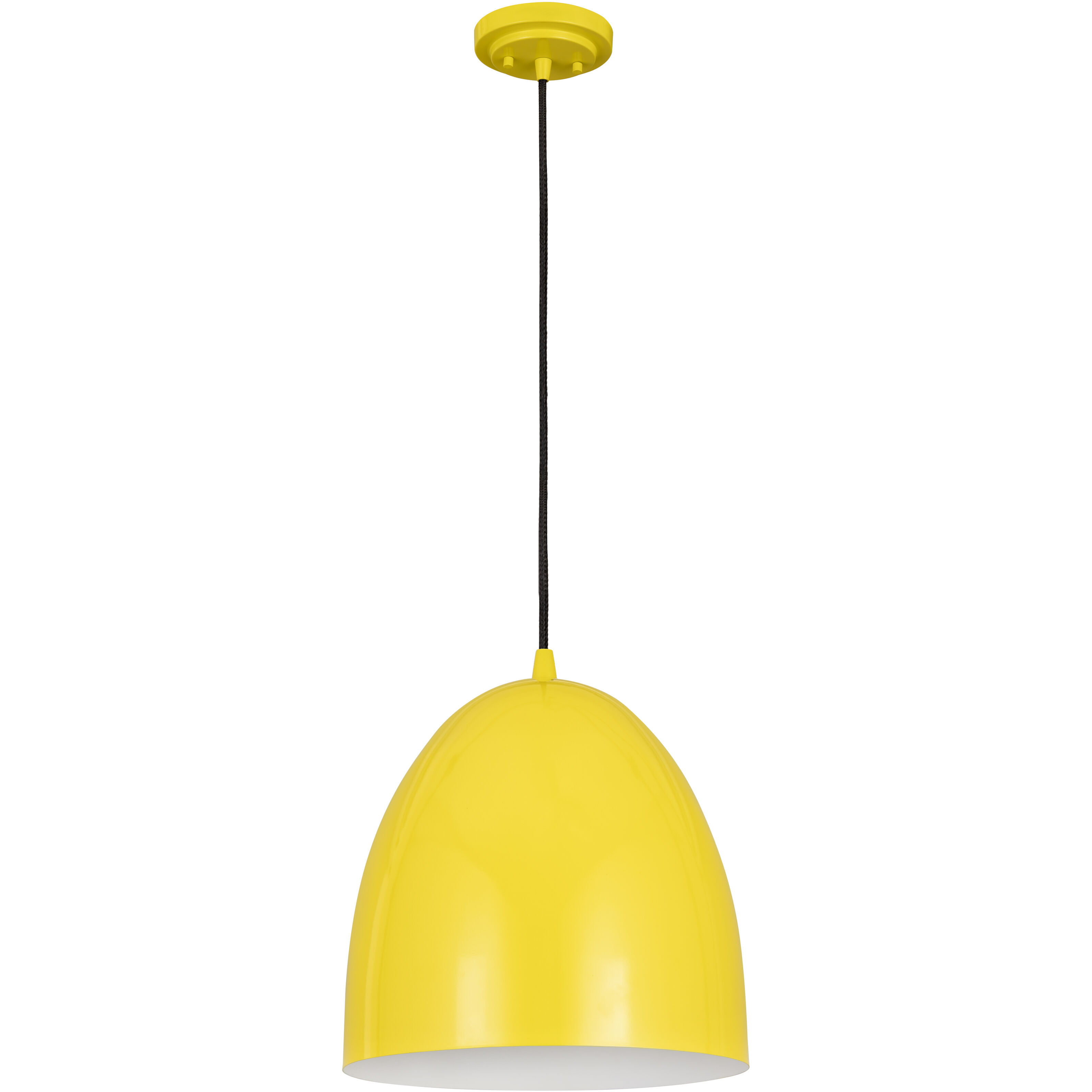 Z-Studio 1 Light 12 inch Yellow Pendant Ceiling Light