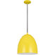 Z-Studio 1 Light 12 inch Yellow Pendant Ceiling Light