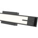 Chase LED 23 inch Matte Black Bath Vanity Light Wall Light